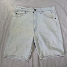 Vintage Levi's 505 Orange Tab Shorts Womens 34x8 Denim Shorts Regular Fit USA