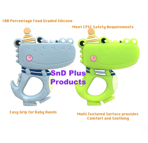 SnD Plus Animal Baby Dentiether Giocattolo per Dentizione in Silicone Senza BPA per Neonati Bambino - Foto 14 di 32