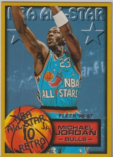 MICHAEL JORDAN: FLEER 1996-97 NBA ALL-STAR CARD # 282