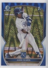 2023 Bowman Chrome Prospects Blue RayWave Refractor /150 Juan Olmos #BCP-136 4pn