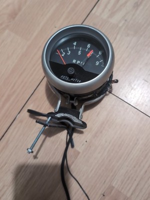 Vintage Early Auto Meter Electric Tachometer 439-8 Tach 