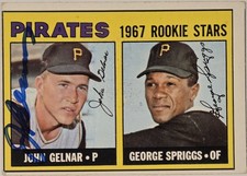 1967 TOPPS John Gelnar Auto Card Pirates Rookie Stars #472 (RC) Vintage Signed . rookie card picture