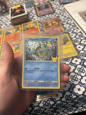 mcdonalds pokemon card squirtle 17/25 Holo 25th Anniversary Promo Near Evolves from null Type POKEMON SQUIRTLE McDonalds RARE Holo