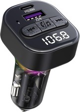 Bluetooth 5.3 FM Transmitter for Car, Bluetooth Car Adapter with Type-C