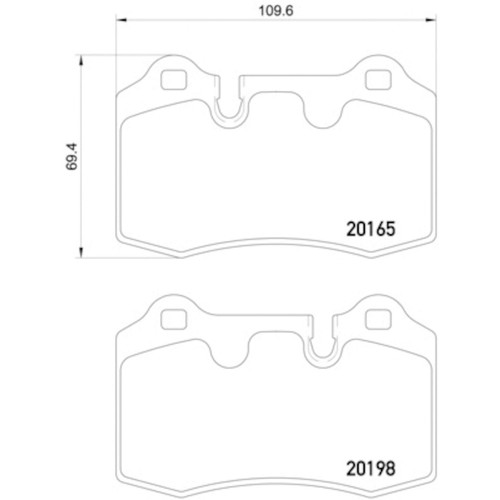 Aston Martin DB9 2005-2014 Brake pad sets Set P/N 355015881 Photo - $179
