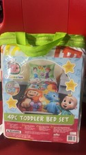 4 pc Fun House Cocomelon Toddler Bed Set