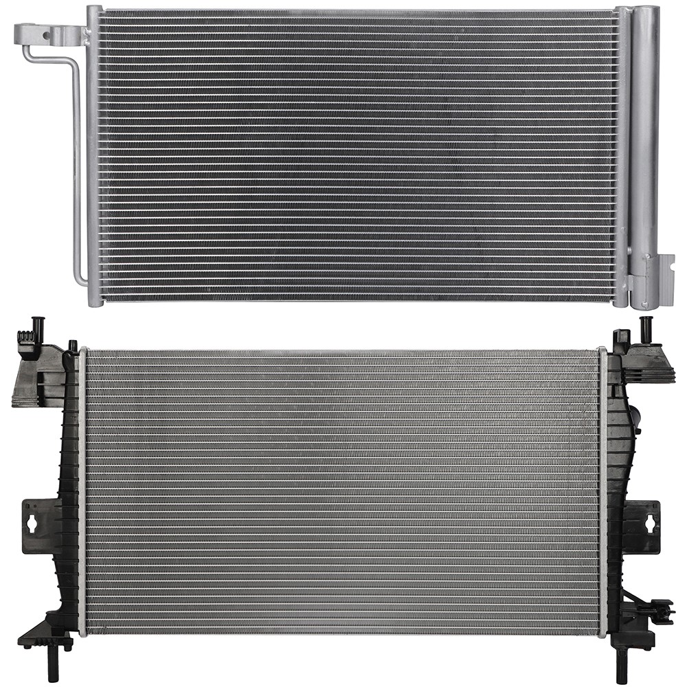 PICKOOR Radiator & AC Condenser Cooling Kit For Ford Focus 2015 2016 2017 2018