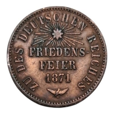 1871 German States Baden 1 Kreuzer Coin - KM# 252