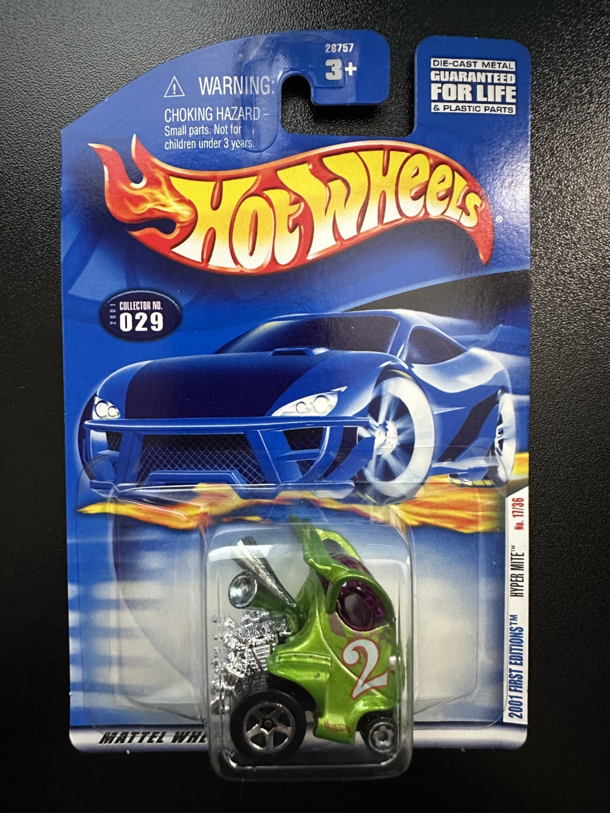 Hot Wheels #029 | Hyper Mite (Green) | 2001 First Editions