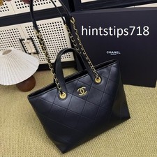 Chanel Makeup Black Quilted Shoulder Strap Bag Tote Crossbody - VIP Gift