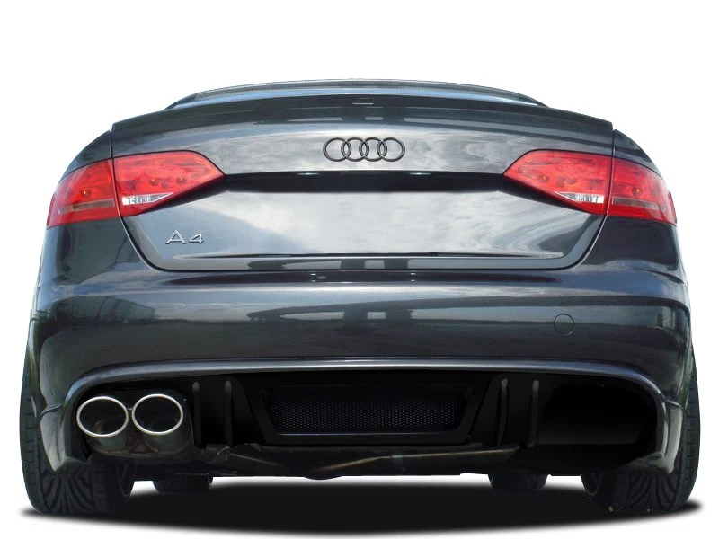 For 2009-2012 A4 B8 4DR R-1 Rear Diffuser - 1 Piece Foto 2 de 4
