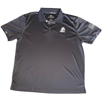 Colosseum Mens Oregon Ducks Polo Shirt XL Gray OHT USA Flag Golf Athletic