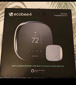 ecobee ecobee4 Smart Thermostat w/ Room Sensor, Alexa, Built-In WiFi