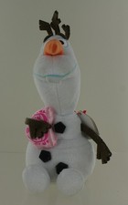 TY Beanie Babies - Disney Frozen Olaf the Snowman Holding a Pink Heart