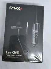 SYNCO Lav-S6E Wired Lavalier Condenser Microphone Omnidirectional for Smartphone