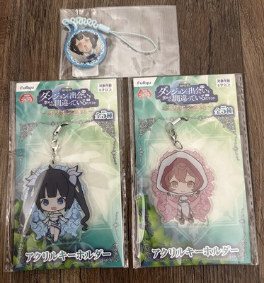 DanMachi Acrylic Keyholder & Strap Set   Hestia & Liliruca Arde   Official FuRyu