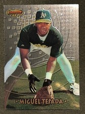 1997 Bowman's Best #114 Miguel Tejada BASEBALL Oakland Athletics