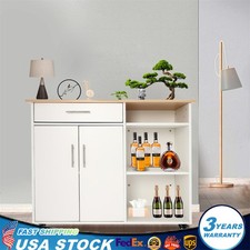 Kitchen Island Cart Rolling Trolley Cart With Drawer Cart Side Table White
