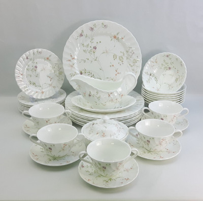 Wedgwood Campion Geschirr - einzeln verkauft - Floral Bone China Vintage