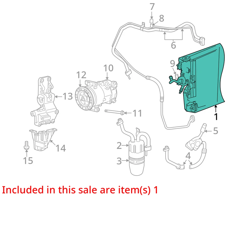 2007-2010 Jeep Patriot AC Condenser 117k OEM - Image 4 of 4