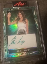 2024 Leaf Metal Prismatic Green Kai Trump 19/20 Autograph Signature Rookie Dress