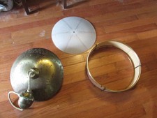 1960s Mcm Imperialites 15 Retractable Light Brushed Gold Ufo Saucer Parts Only