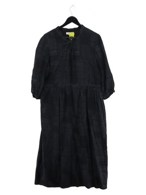 SEASALT CORNWALL Shirt Midi Dress UK18 in Black