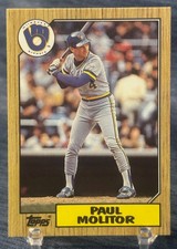 1987 TOPPS TIFFANY COLLECTORS SET #741 - PAUL MOLITOR