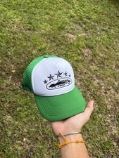 Green/White Mesh Back Adjustable Trucker Hat ...