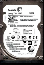 ST500UM001 P/N: 1EK162-034 F/W: DEP3 S/N: W372 WU 500GB FEB 2014 CHINA SEAGATE