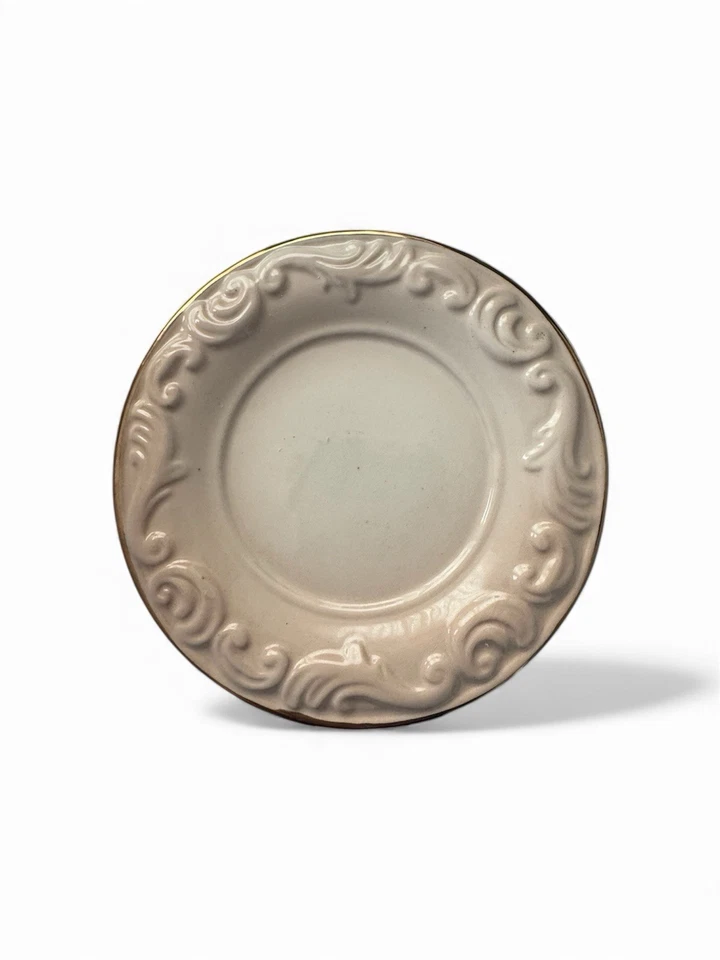 Taza de té y platillo de cerámica victoriana vintage 1998 Coca-Cola galleta barril Foto 3 de 4