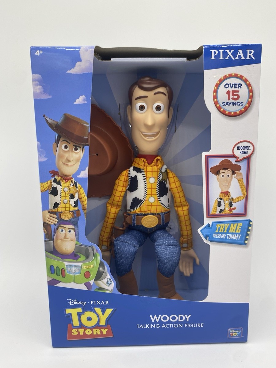 TOY STORY TALKING WOODY no 64113 Thinkway Movie Size HIGHLY