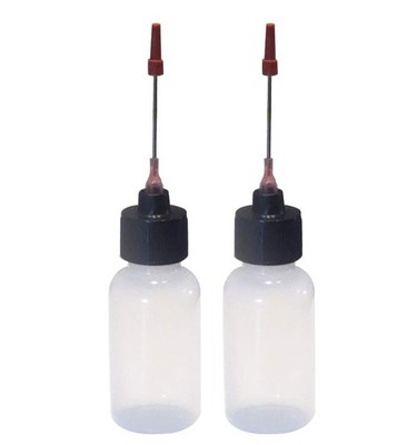 Liberty Products 2-1oz Plastic Squeeze Bottles 1.5'' 1 Ounces, stainless 