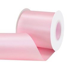 15 Yards 3 Inch Pearl Pink Double Faced Polyester Satin Ribbon Craft Bow