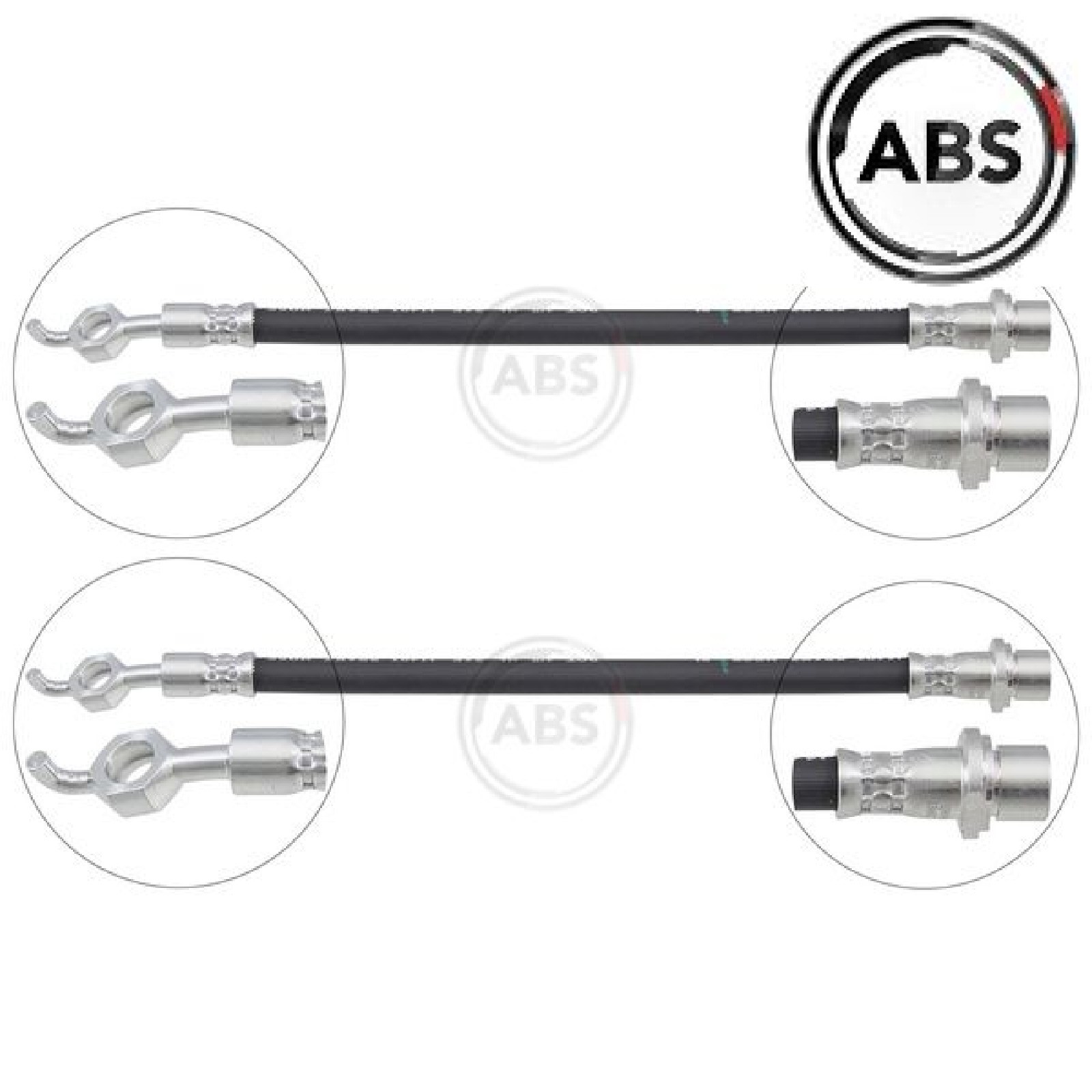 2X Bremsschlauch A.B.S. SL5760 2 BremsschläUche Rechts Links Hinterachse-image