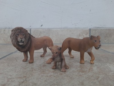 Schleich Figur Brüllender Löwe Löwin mit Baby Set 73527 Ostern TOP Zustand Rarit