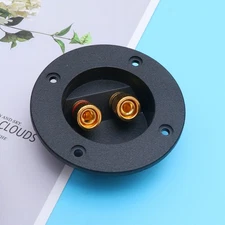 2Pcs Round Speaker Terminal Connectors Binding Post for Subwoofer Installation