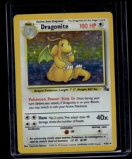 Pokemon TCG Dragonite 4/62 Fossil Holo Rare HP