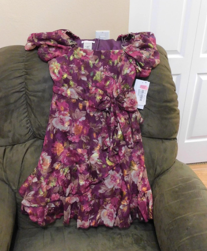 Bonnie Jean flowered dress - MEDIUM - NEW