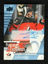2024 Upper Deck Team Canada Juniors Signatures Caleb Desnoyers #121 Auto 08mi
