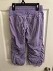 Ivivva by Lululemon girl's purple "Live to Move" crop dance studio pants Size 12 — photo 2
