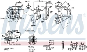 NISSENS Turbolader mit Dichtungen für TOYOTA Avensis Rav 4 III Auris Corolla 