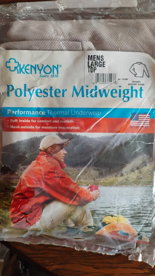 Kenyan Polyester Midweight Large Under Gartment Shirt & Pants - Image 2 of 3