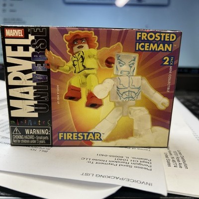 Marvel Universe MiniMates 2 Pack: Firestar and Frosted Iceman