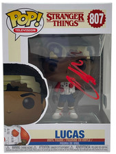 Caleb McLaughlin Stranger Things Signed Autograph Lucas Funko Pop 807 BAS COA