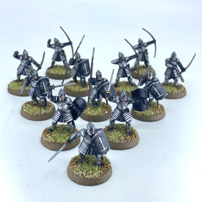 Krieger von Minas Tirith - Gondor - bemalt Warhammer / Herr der Ringe C8650