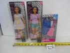 Barbie Fashionistas lot of 2 (77 and 78) dolls with extra clothing