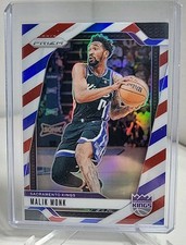 2024-25 Prizm Malik Monk #93 Red/White/Blue Sacramento Kings NBA Basketball 