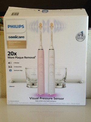 Philips Sonicare DiamondClean Smart Rechargeable Toothbrush HX9904/85 - 2 Pack