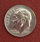 2013 P  Roosevelt Dime - Actual coin - Free shipping.